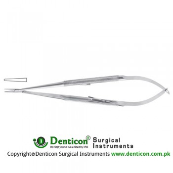Micro Needle Holder Straight - Delicate Stainless Steel, 23 cm - 9"